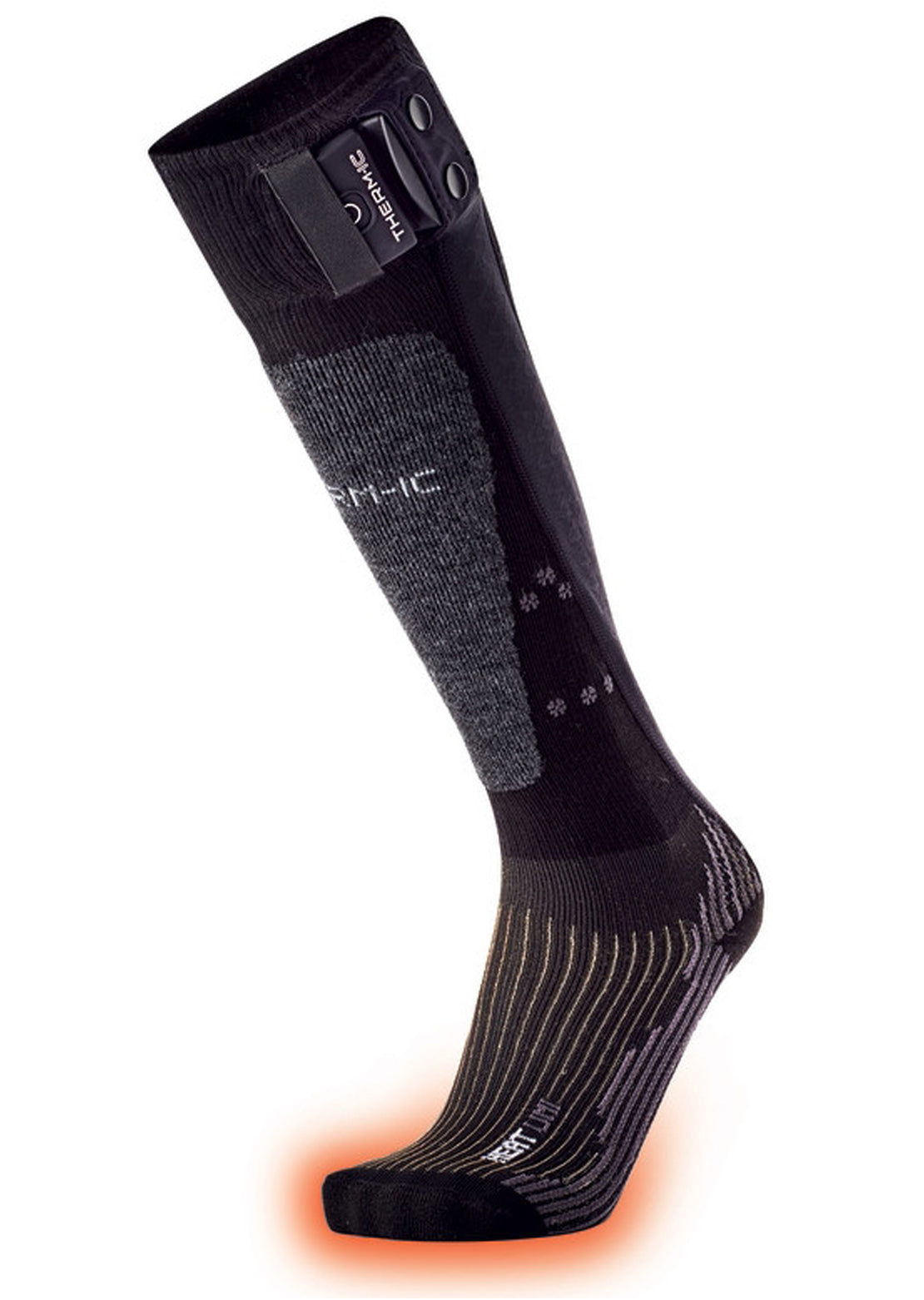 Therm-Ic Unisex Powersock Heat Socks Black/Grey