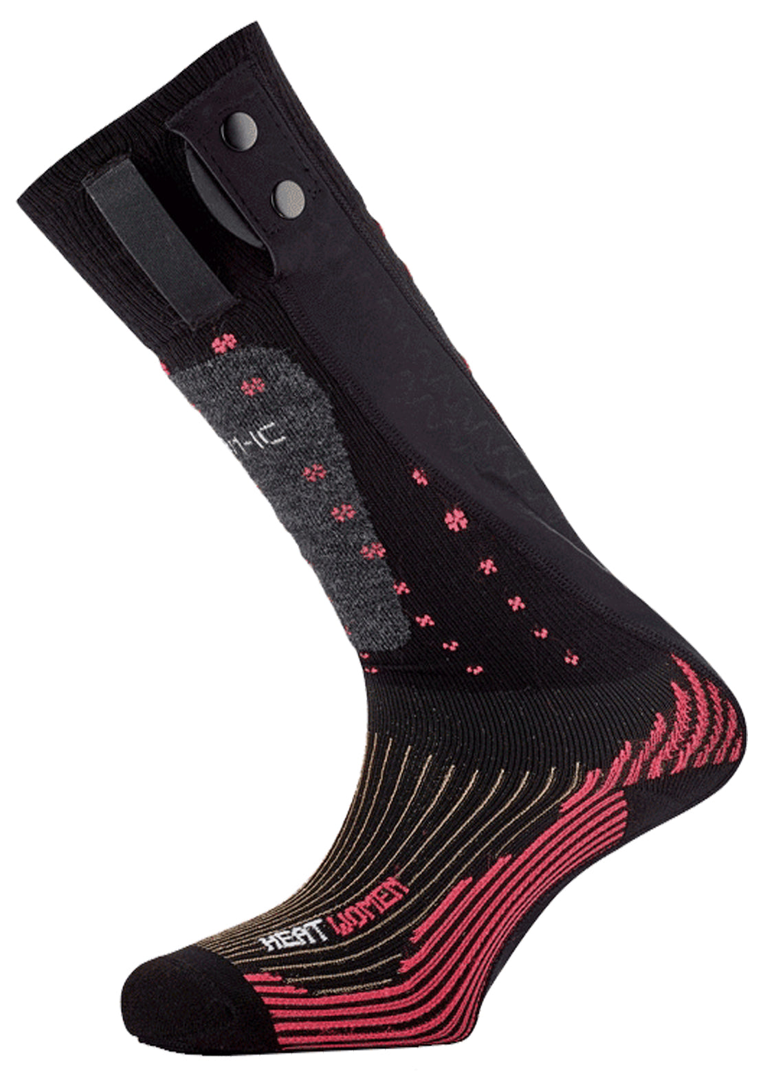 Therm-Ic Women&#39;s Powersock Heat Socks Black/Pink