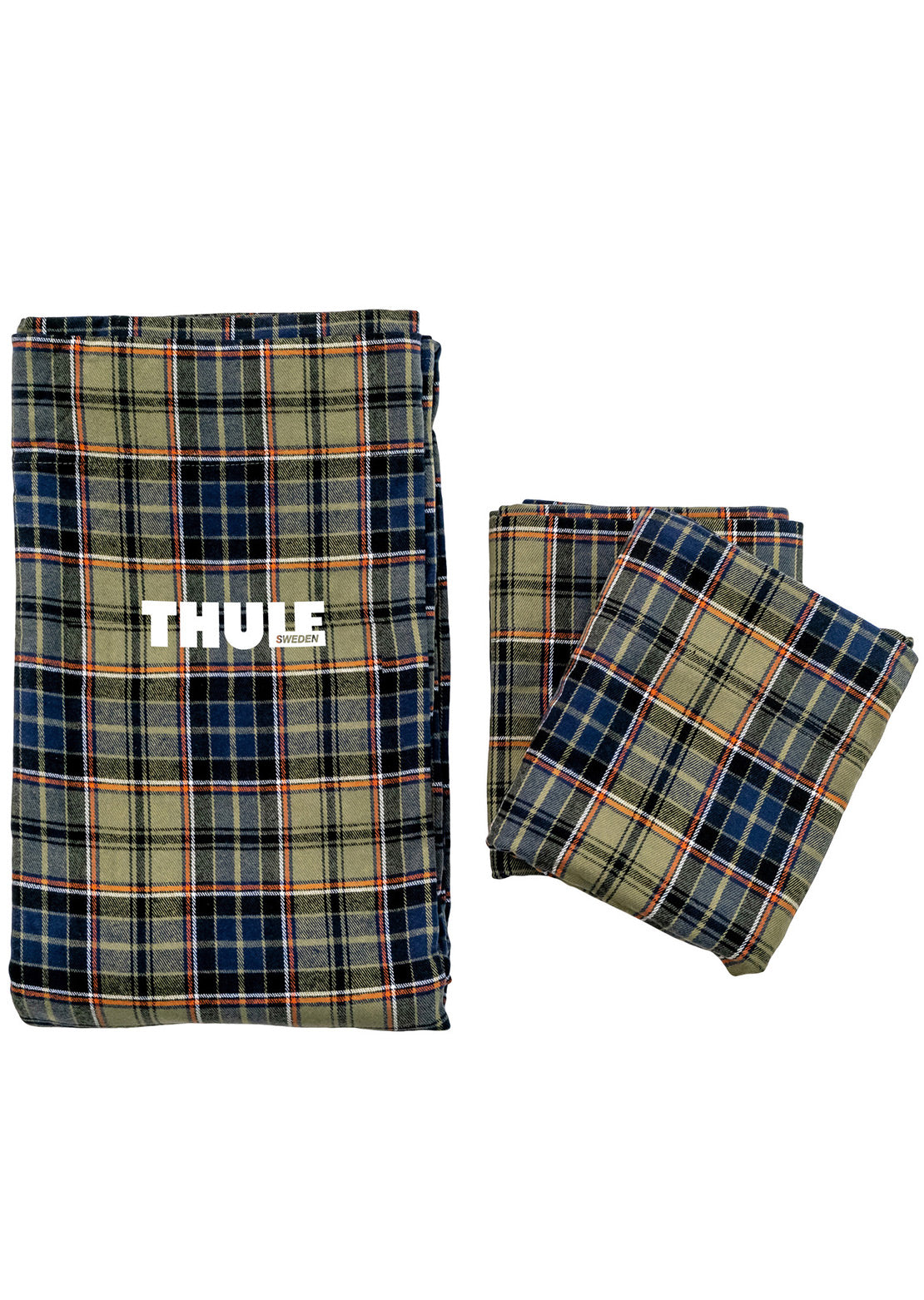 Thule Flannel Sheets for Hybox Tent Plaid Blue-Green
