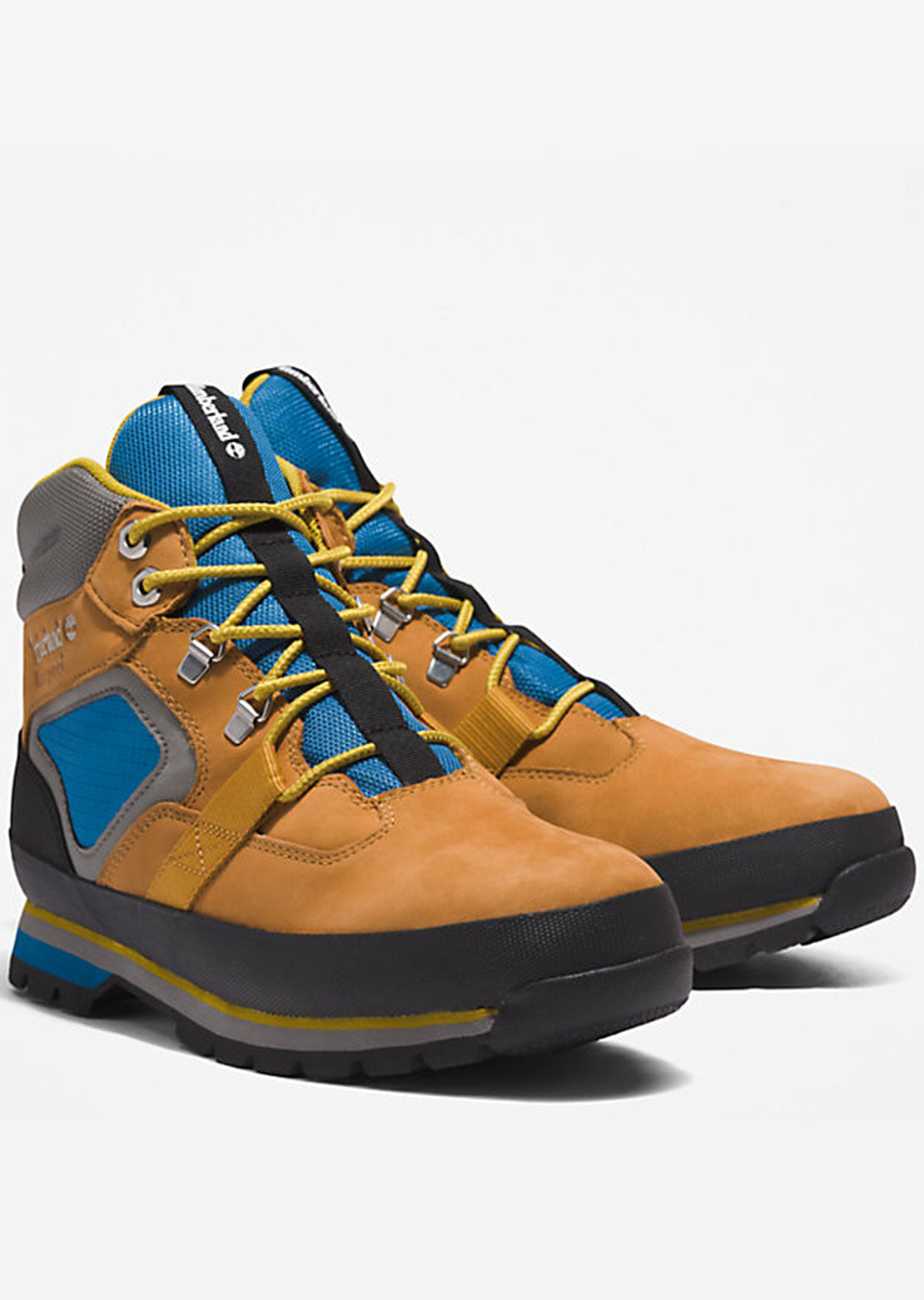 Timberland Men&#39;s Euro Hiker Reimagined Waterproof Boots Wheat Nubuc/Blue