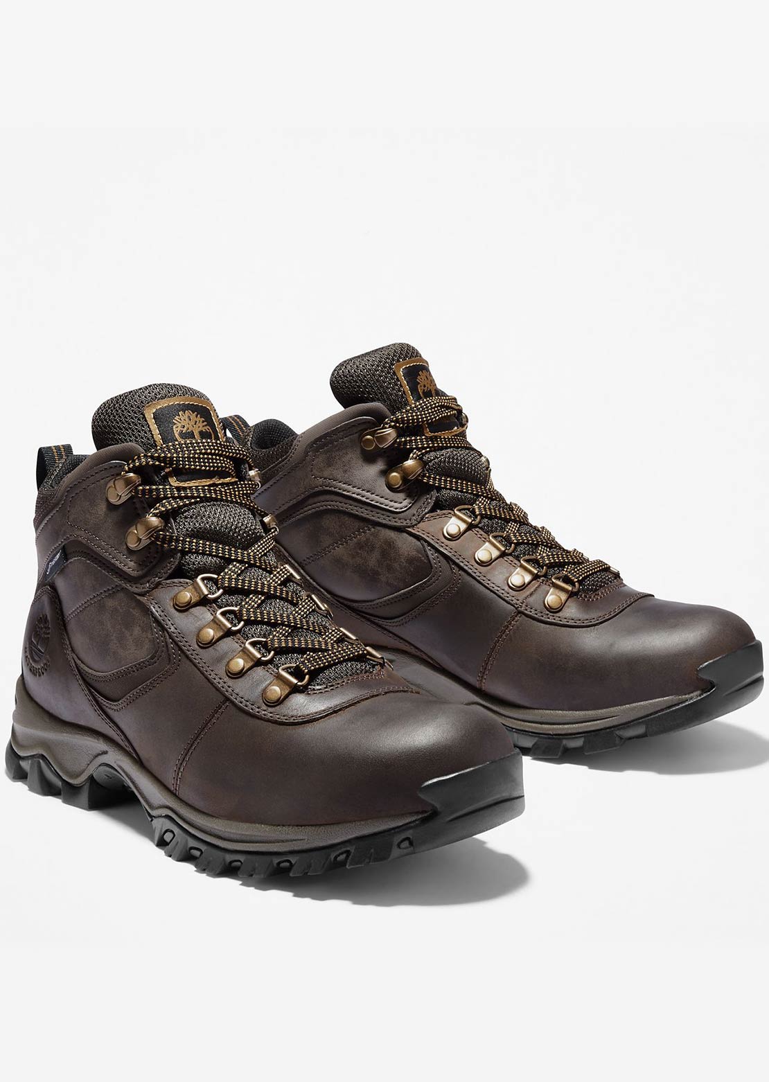 Timberland Men&#39;s Mt. Maddsen Leather Waterproof Mid Boots Dark Brown