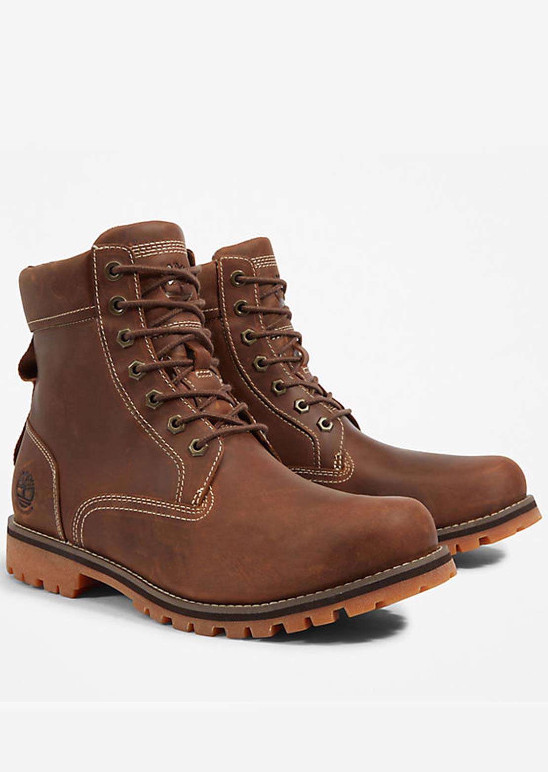 Timberland Men&#39;s Rugged II 6&quot; Waterproof Boots Rust Full Grain