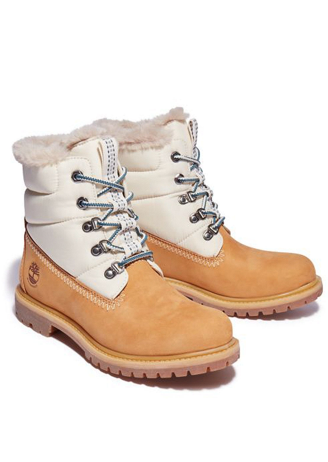 Timberland Women&#39;s Premium 6&quot; Puffer Waterproof Boots Wheat Nubuck