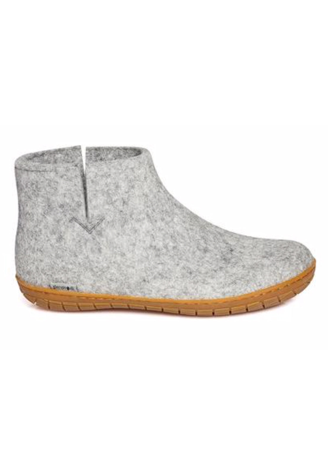 Glerups Unisex Natural Rubber Slipper Boots Grey
