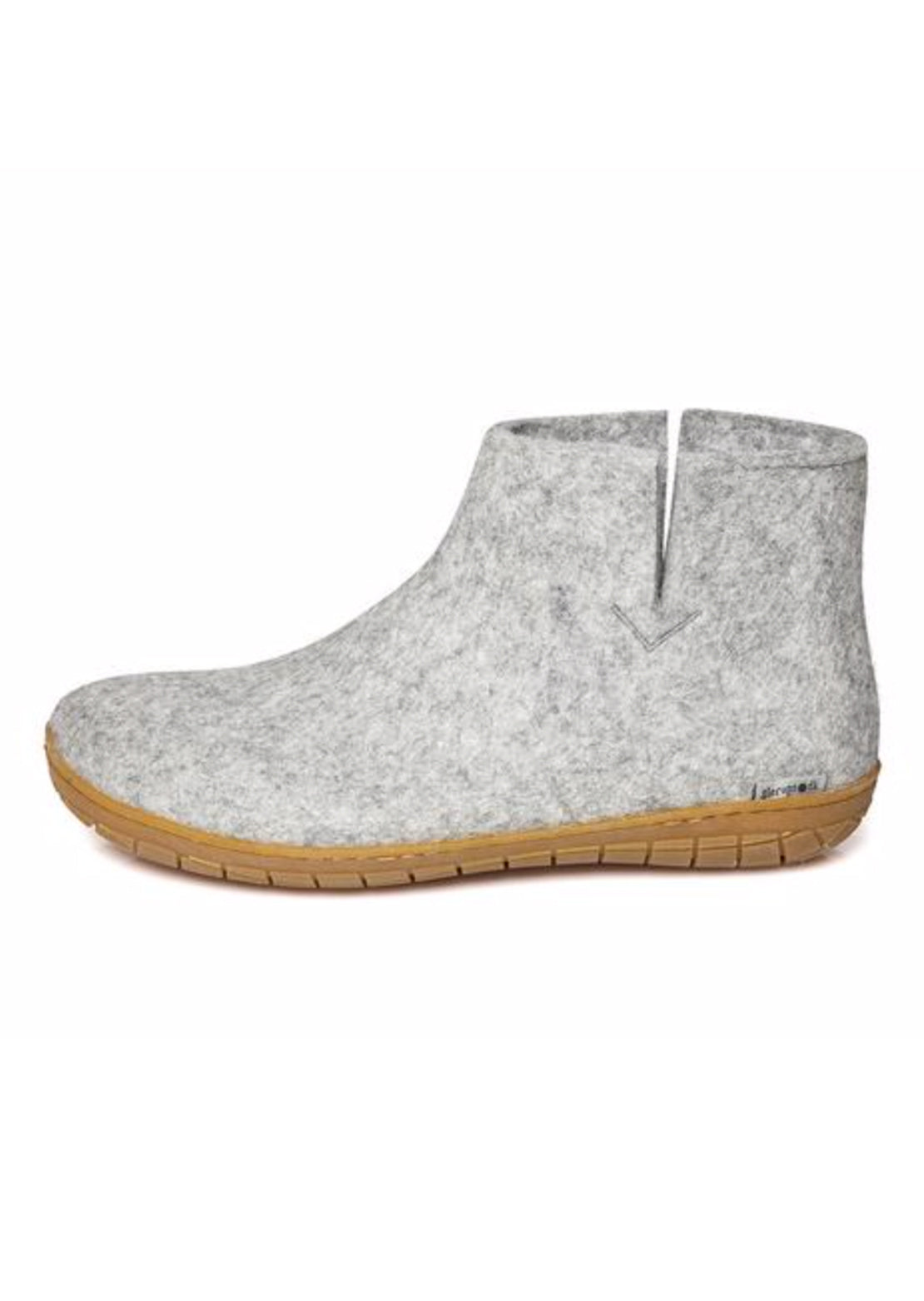 Glerups Unisex Natural Rubber Slipper Boots Grey