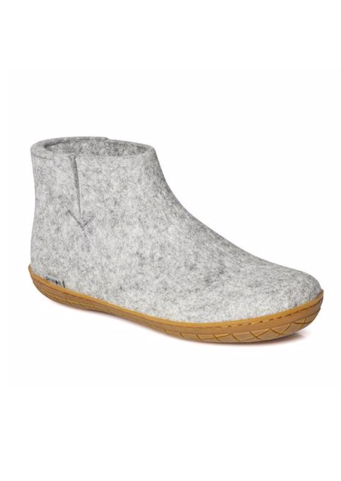 Glerups Unisex Natural Rubber Slipper Boots Grey