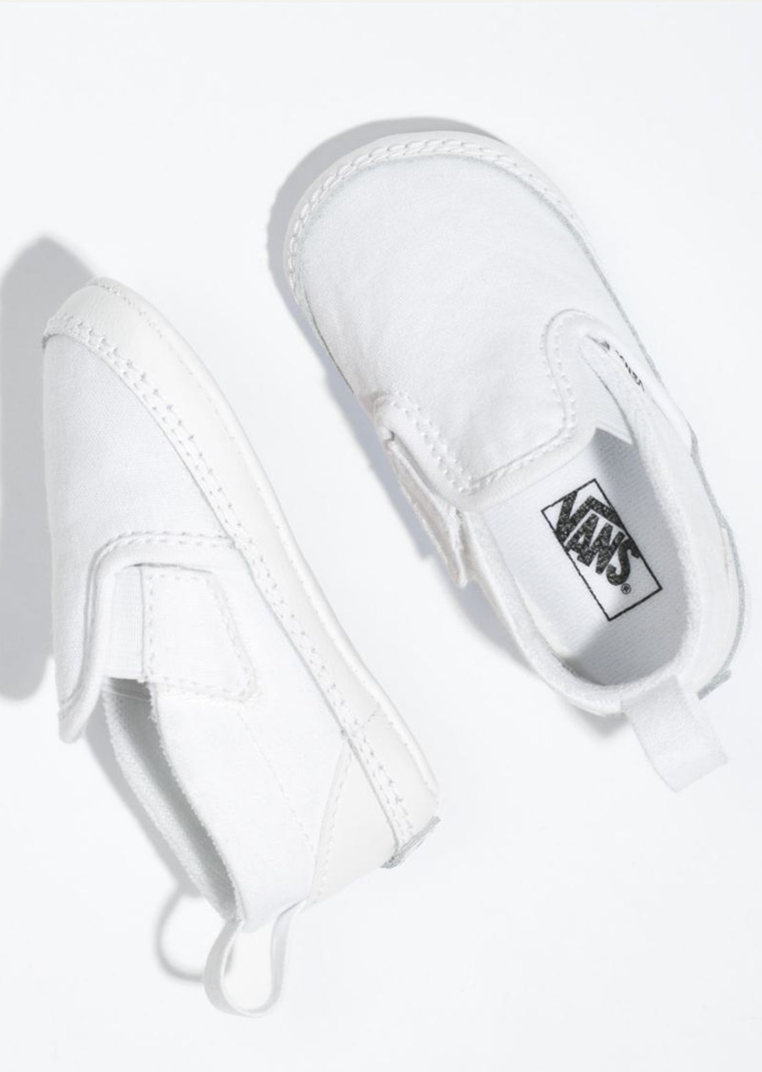 Vans Infant Slip-On V Crib Shoes True White/True White