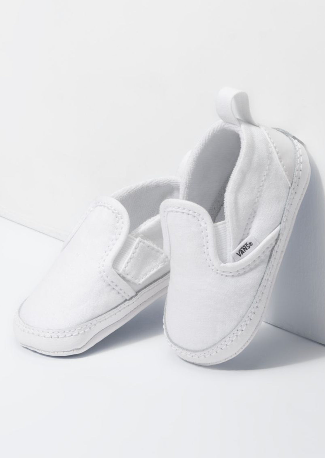 Vans Infant Slip-On V Crib Shoes True White/True White