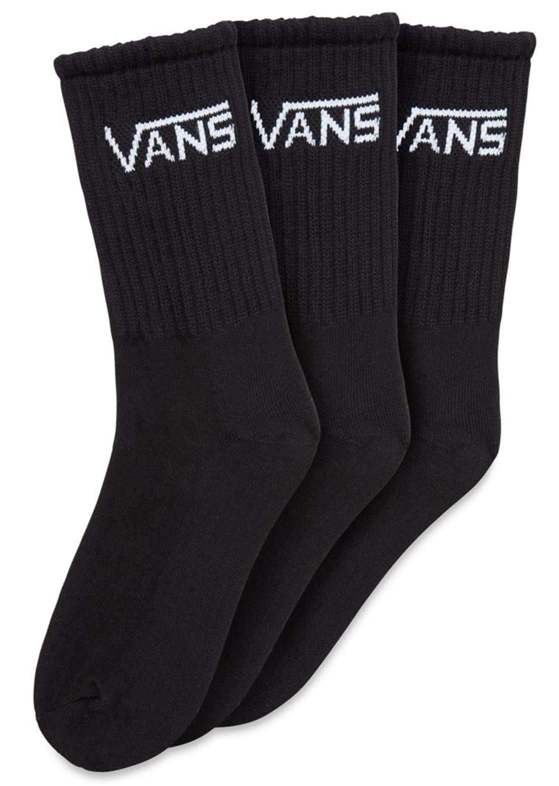 Vans Junior Classic Crew 3-Pack Socks Black