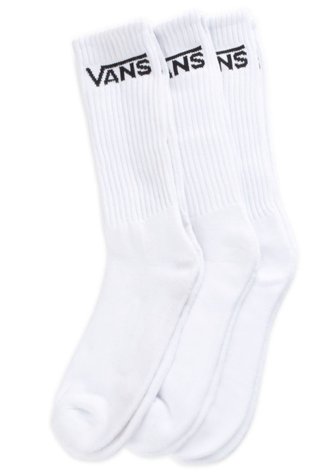 Vans Junior Classic Crew 3-Pack Socks White
