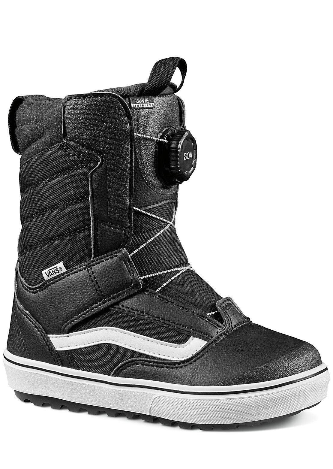 Vans Junior Juvie Linerless Snowboard Boots Black/White