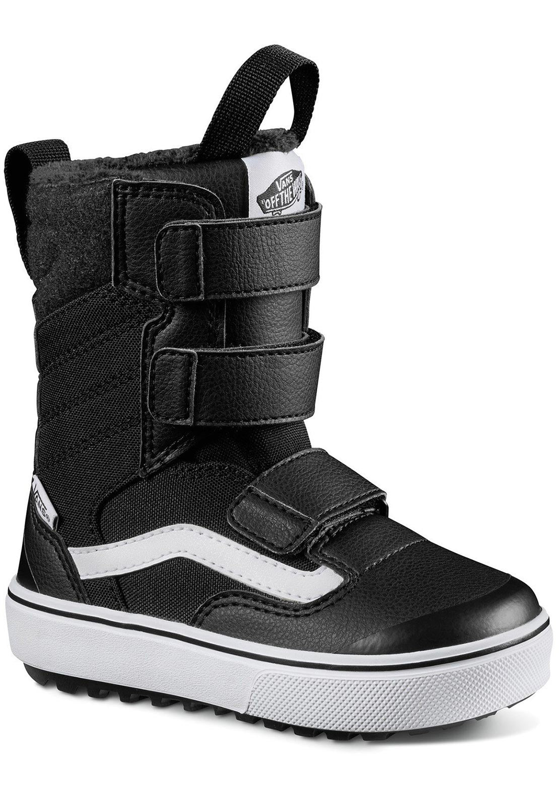 Vans Junior Juvie Mini Snowboard Boots Black/White