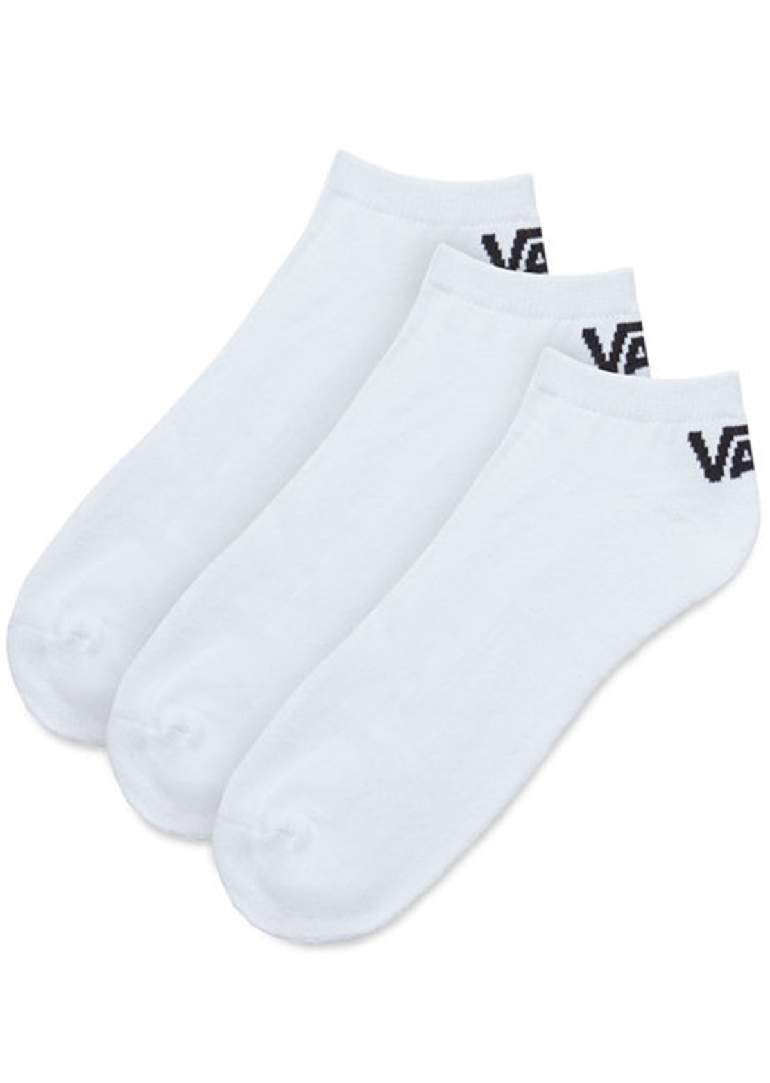 Vans Men&#39;s Classic Low 3 Pack Socks White