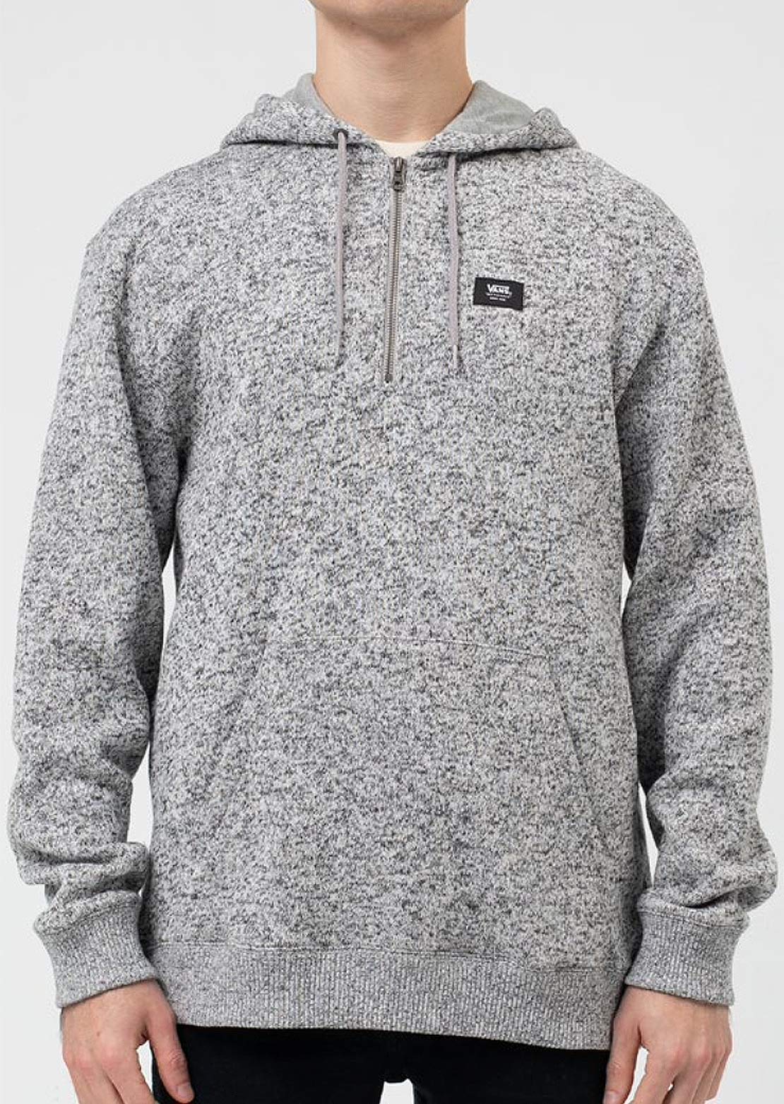 Vans Men&#39;s Flurry Half-Zip Hoodie Lunar Rock Heather