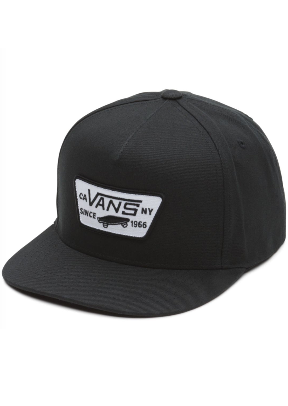 Vans Men’s Full Patch Snapback Cap True Black