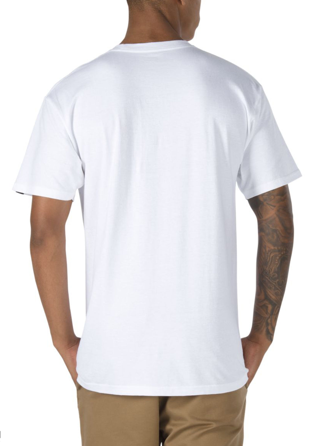 Vans Men&#39;s Left Chest Logo T-Shirt White/Black