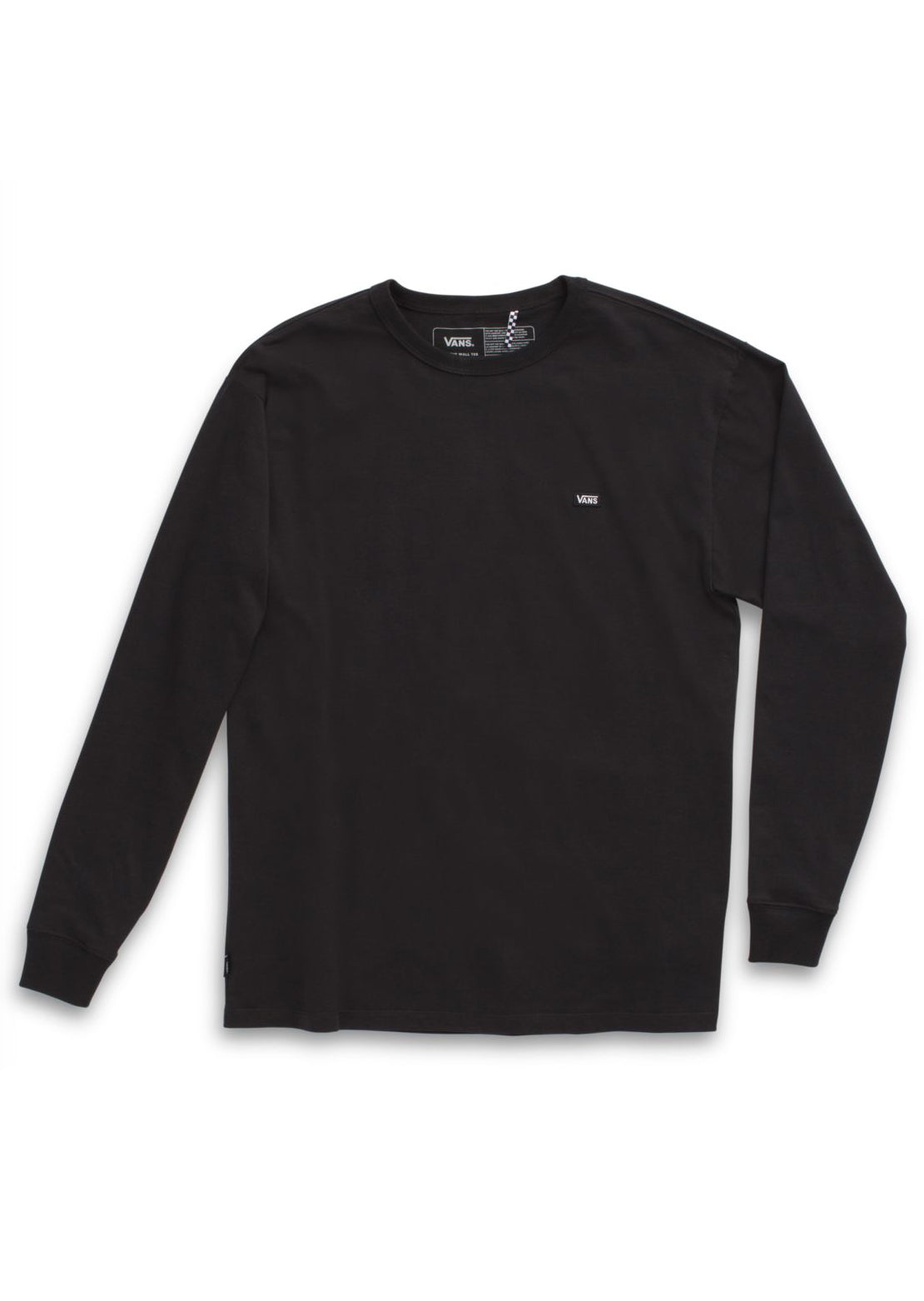 Vans Men&#39;s Off The Wall Classic Longsleeve Shirt Black