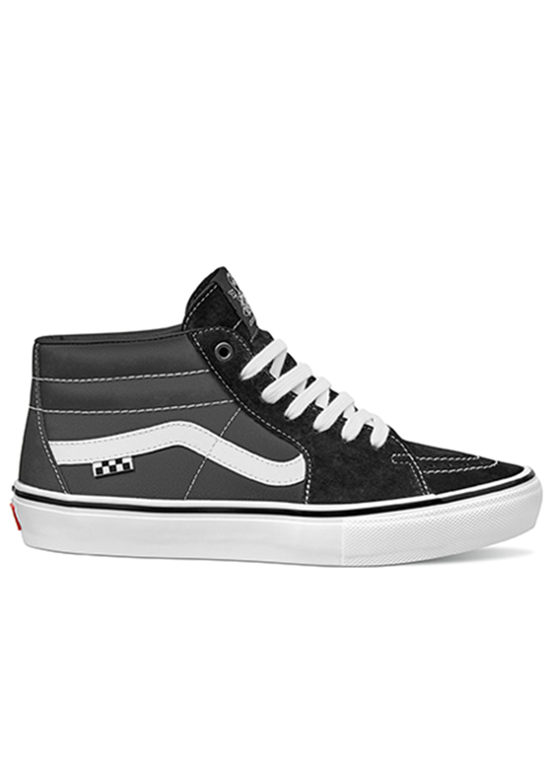 Vans Men's Skate Grosso Mid Shoes Black/White/Emo Leather VN0A5FCG625