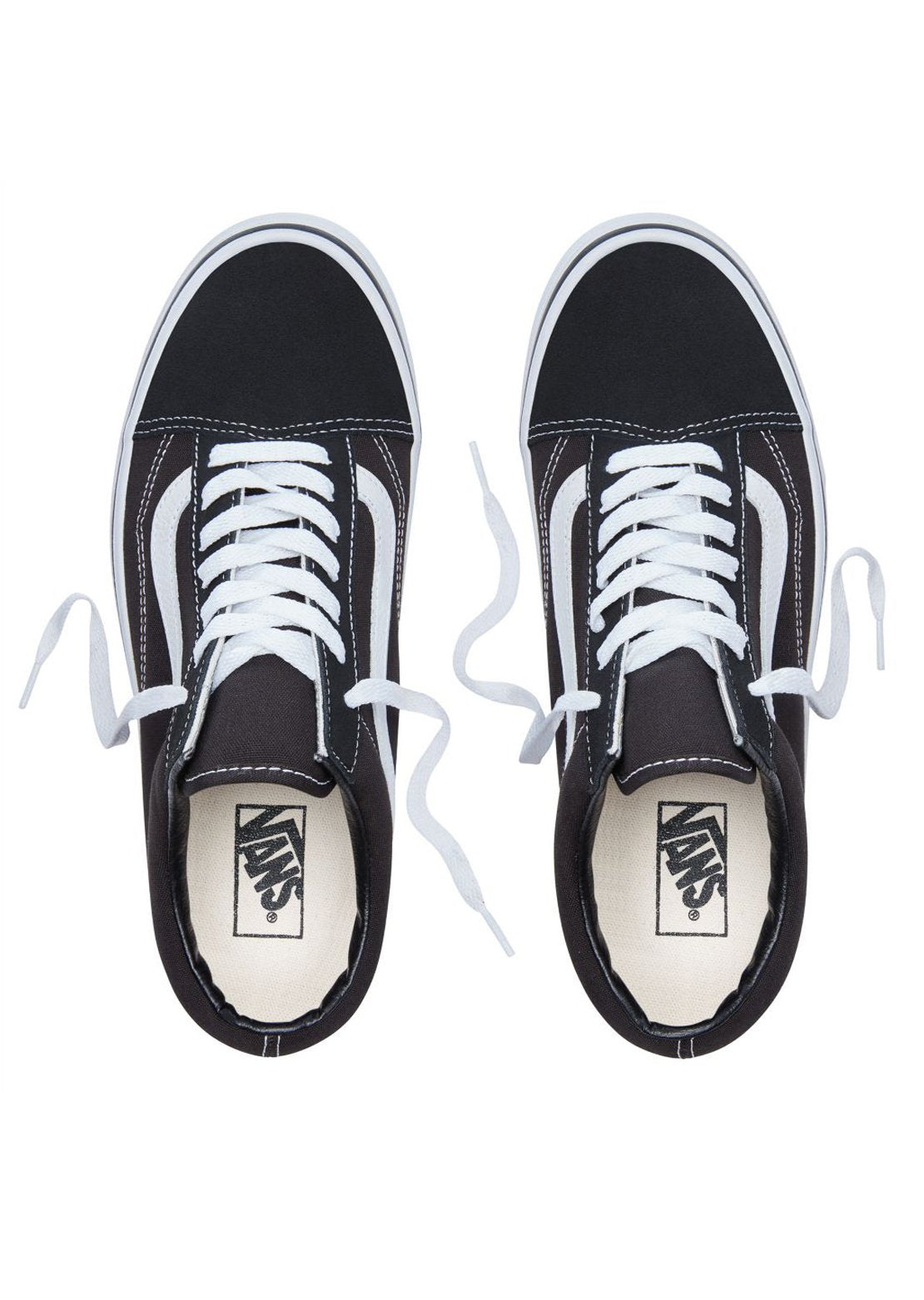 Vans Old Skool Shoes Black/White Top View