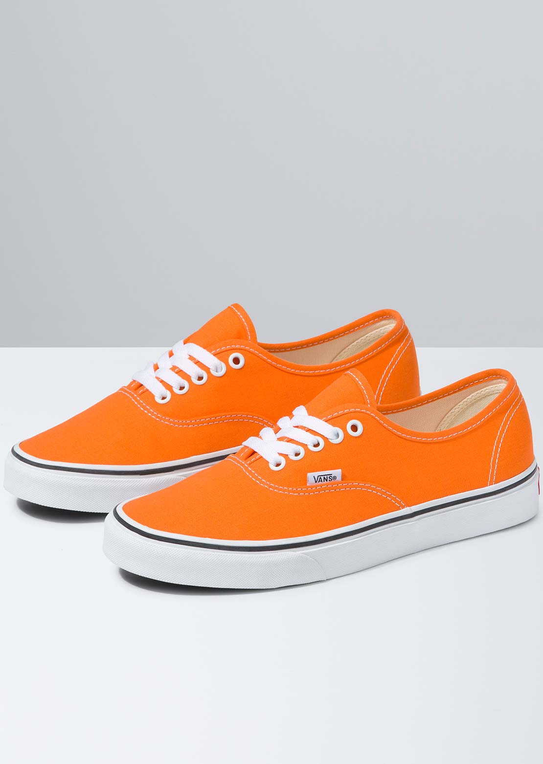 Vans Unisex Authentic Shoes Orange Tiger/True White