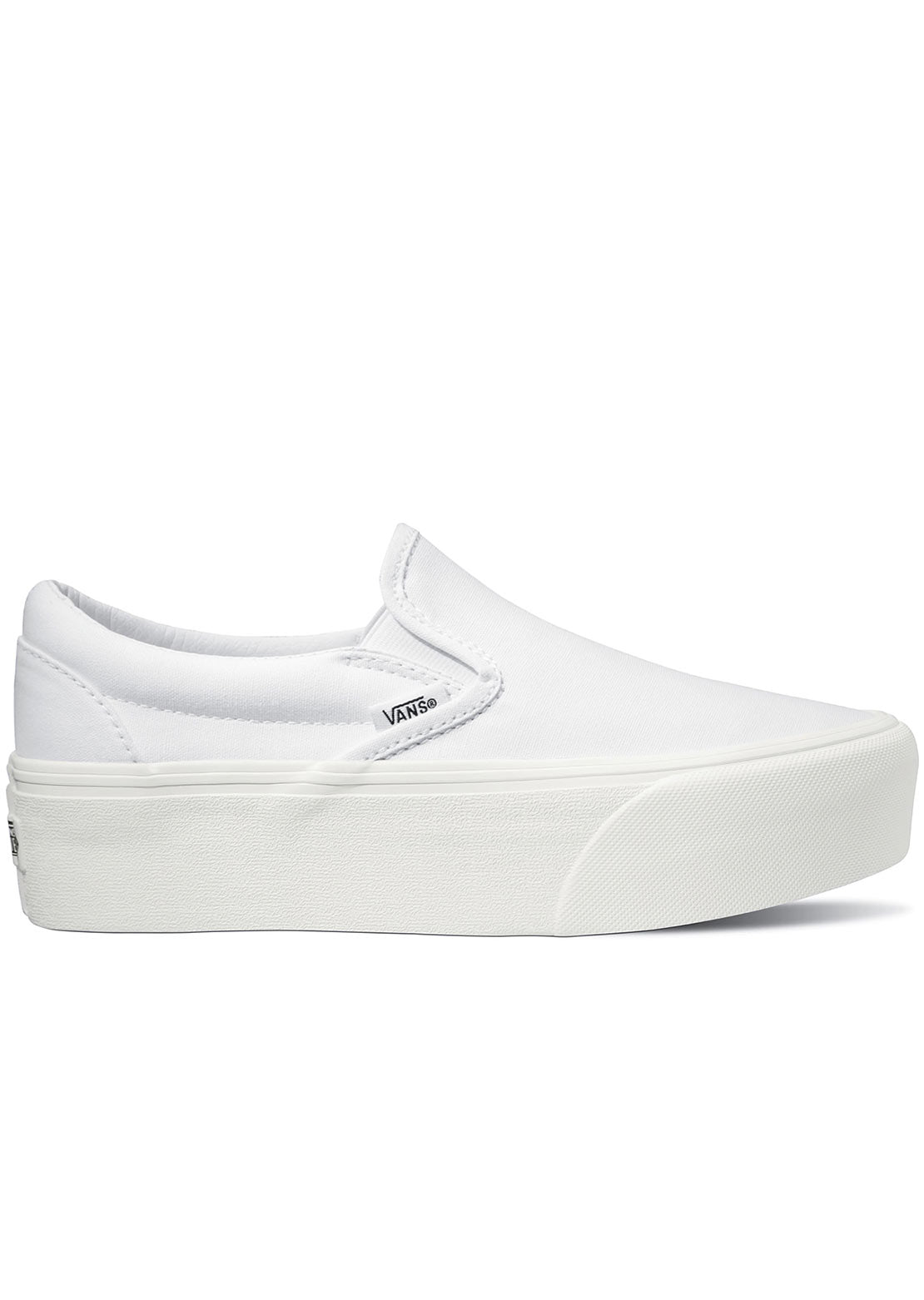 Vans Unisex Classic Slip-On Stackform Shoes True White