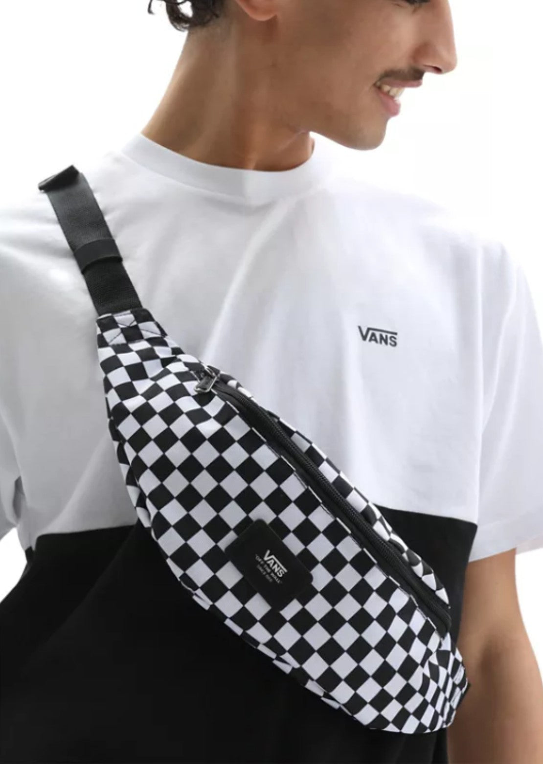 Vans Ward Crossbody Pack Black White Checkerboard