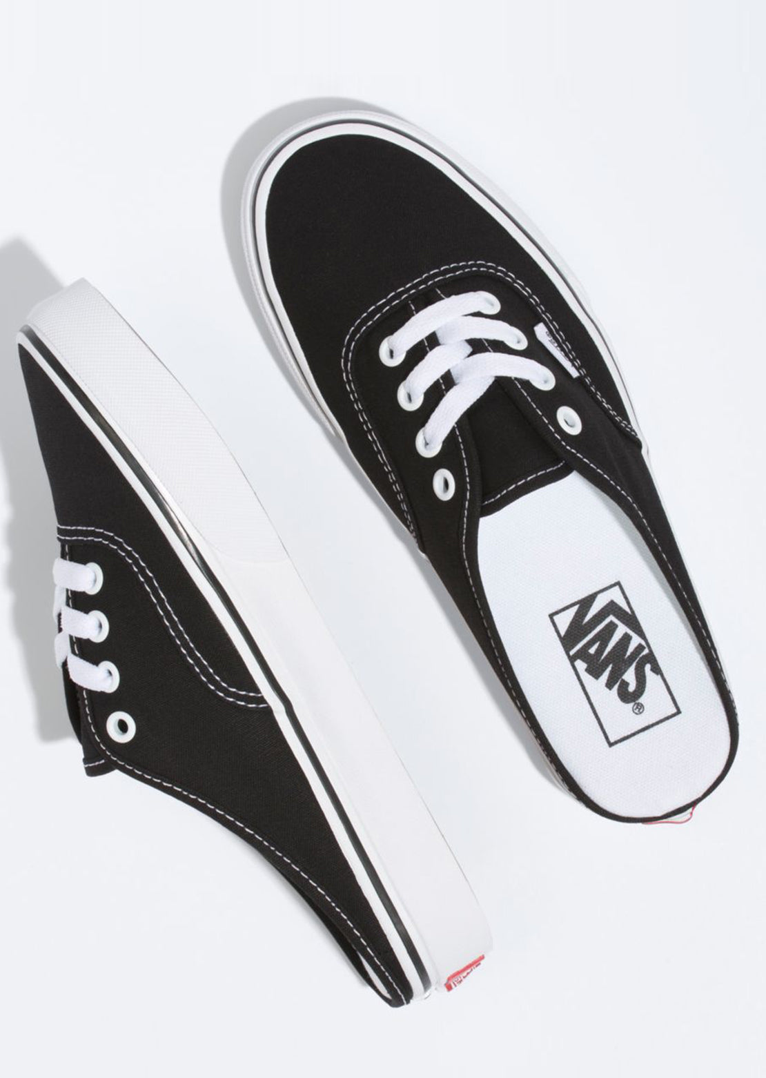 Vans Women&#39;s Authentic Mule Shoes Black/True White Top