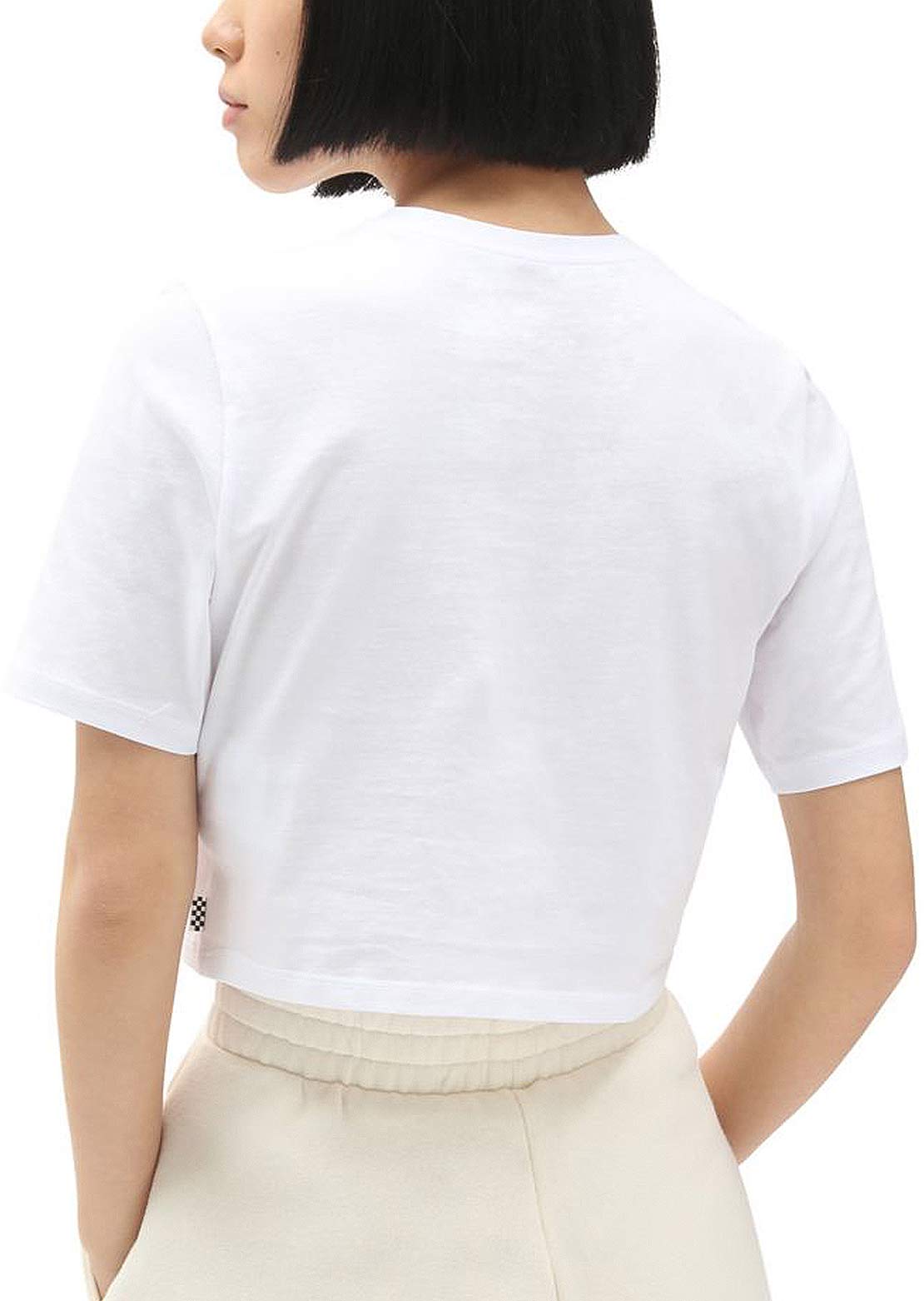 Vans Women&#39;s Flying V Crop Crew Sport T-Shirt White