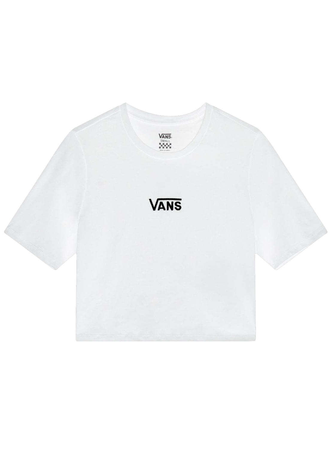 Vans Women&#39;s Flying V Crop Crew Sport T-Shirt White