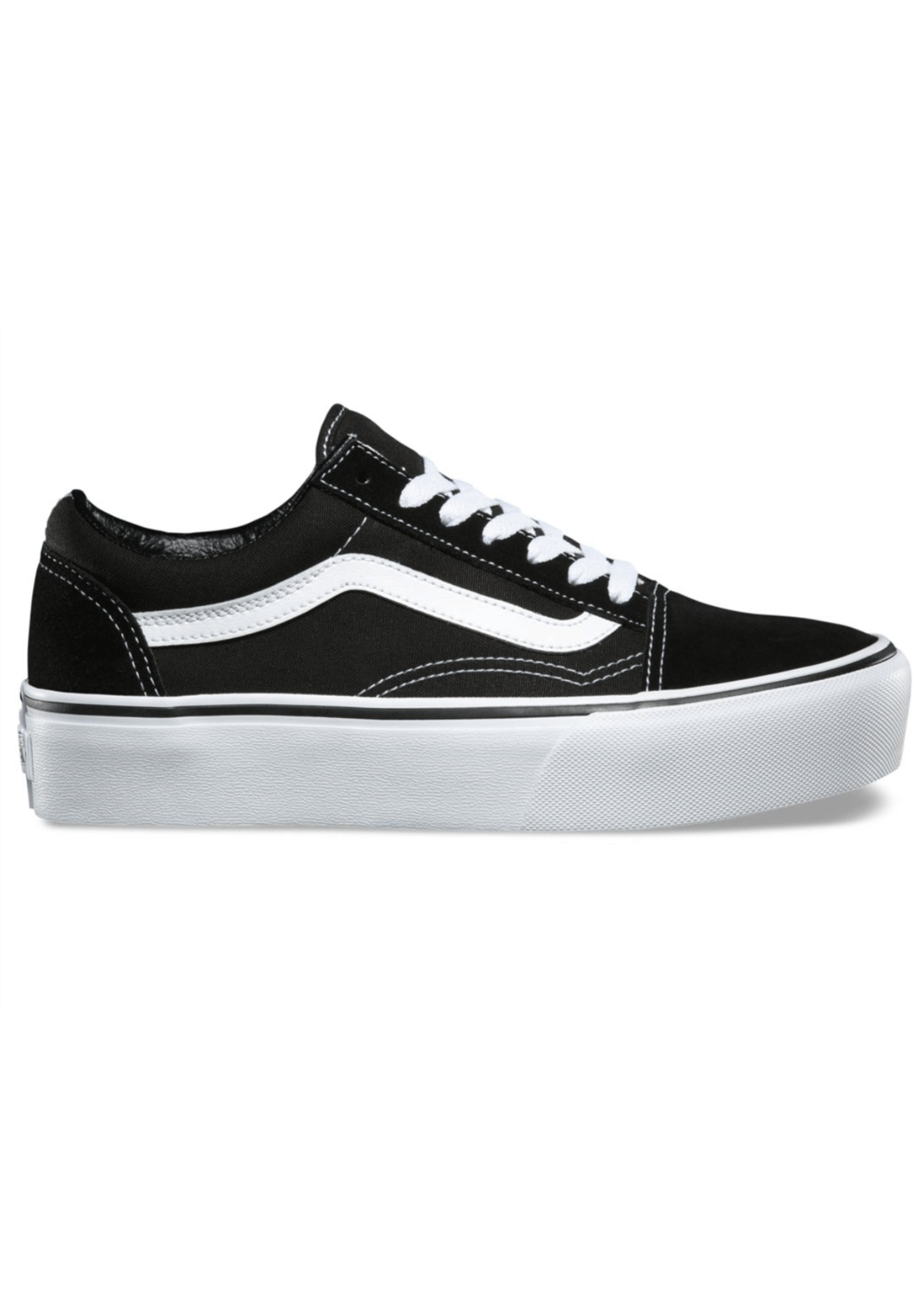 Platform vans old skool 2025 black