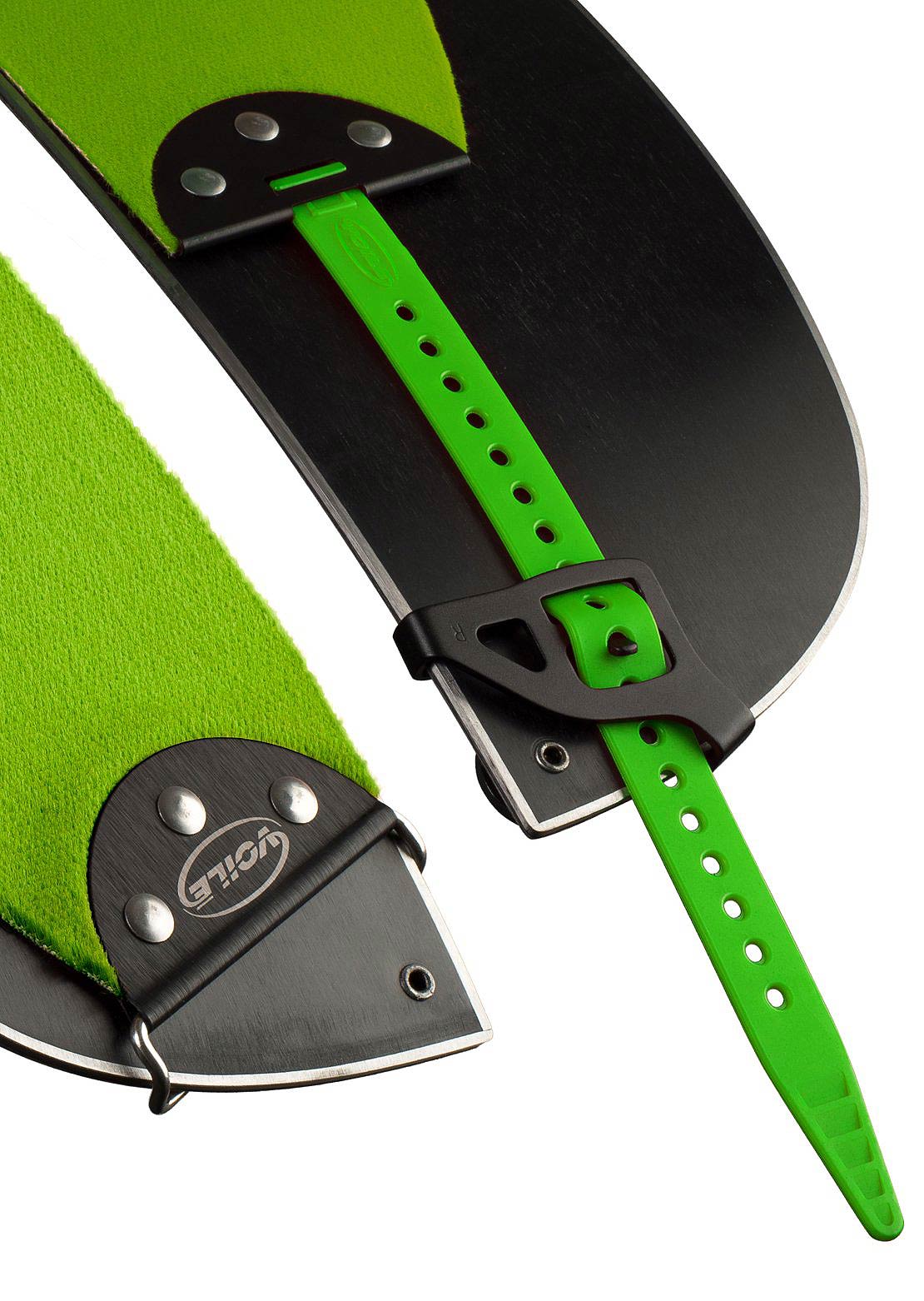 Voilé Hyper Glide Splitboard Skins with Tail Clips 130mm Green/Black