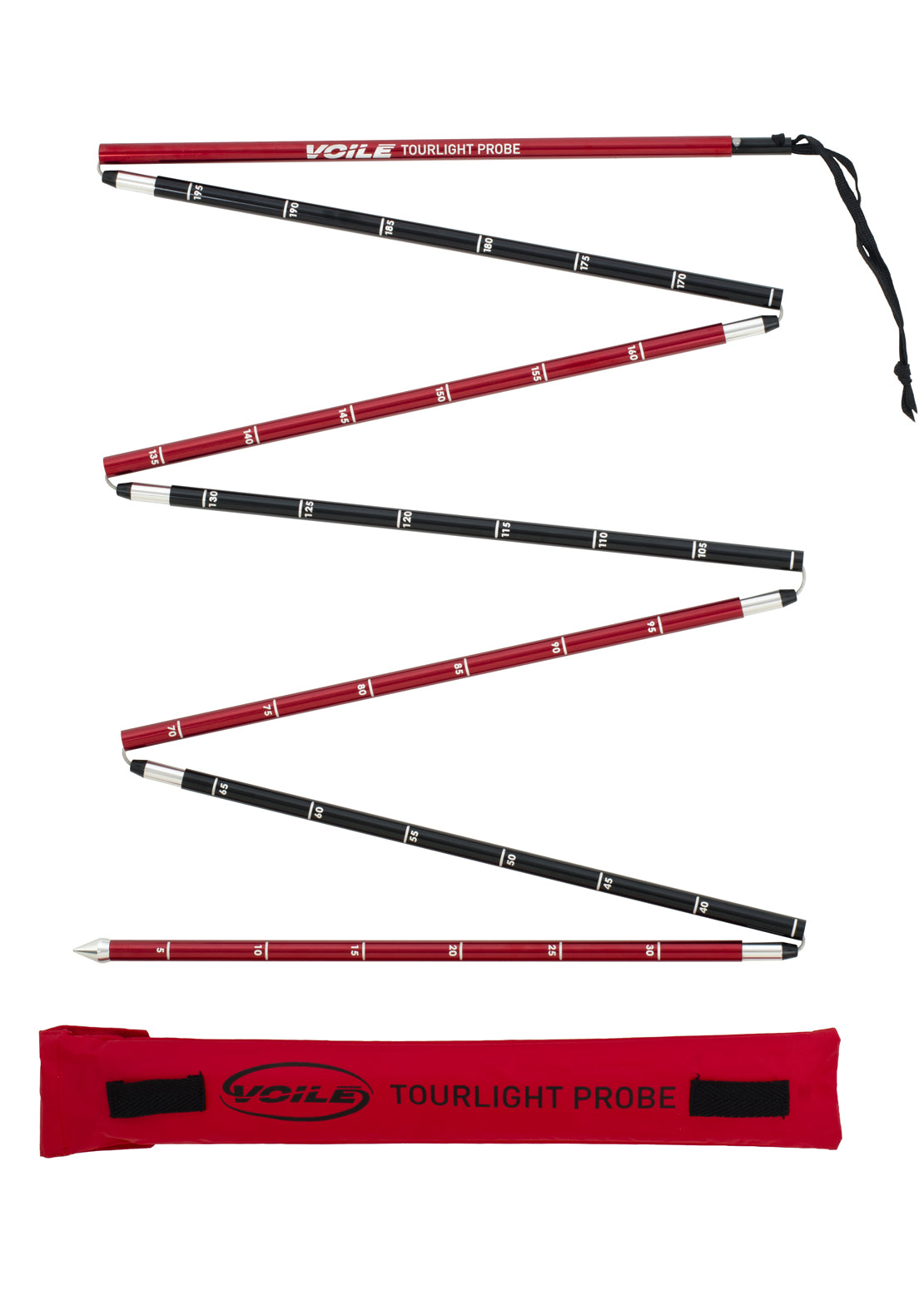 Voilé Tourlight Avalanche Probe - 260 cm Red