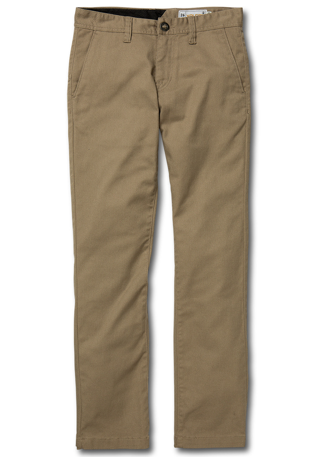Volcom Junior Frickin Modern Stretch Chino Pants Khaki