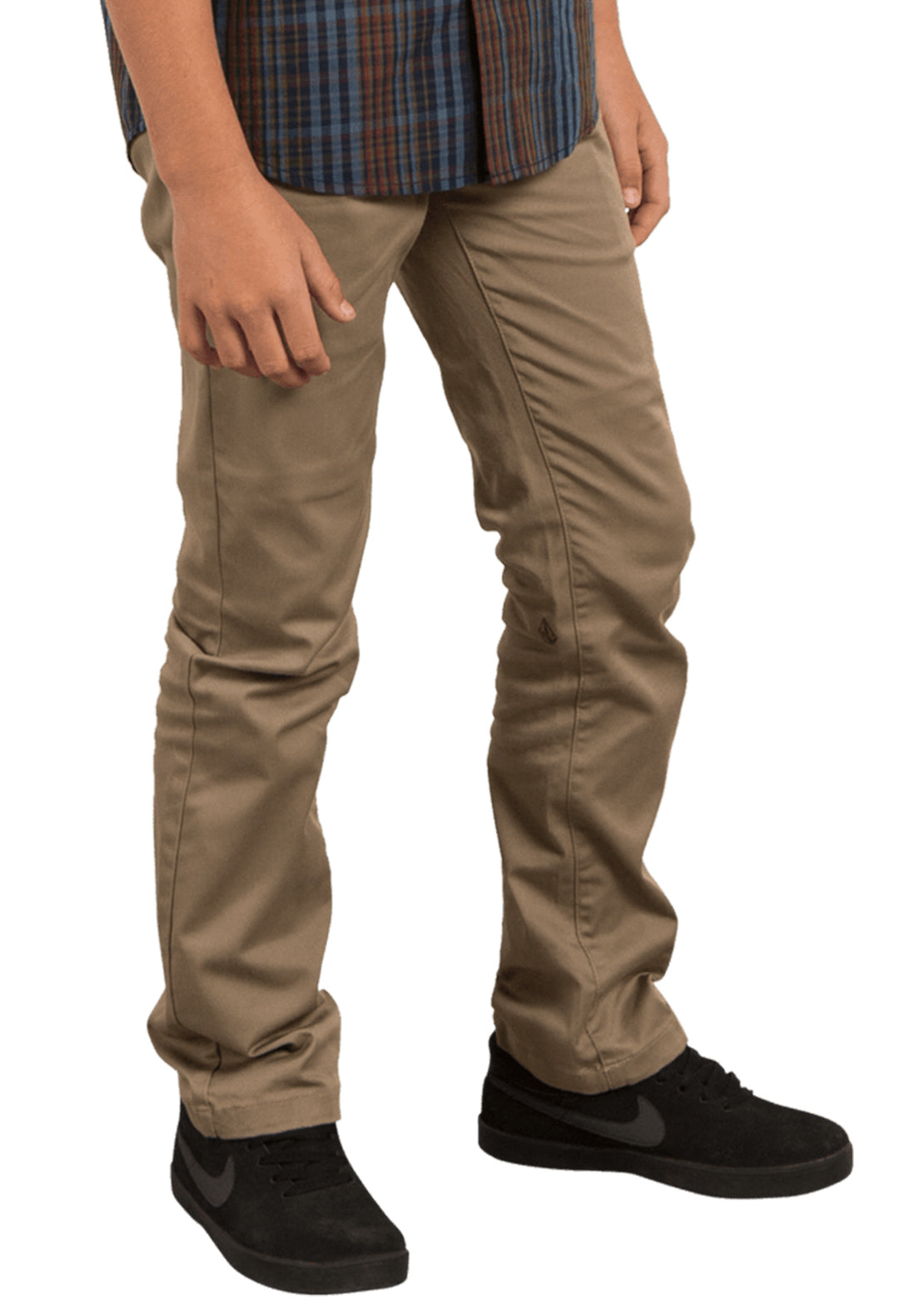 Volcom Junior Frickin Modern Stretch Chino Pants Khaki