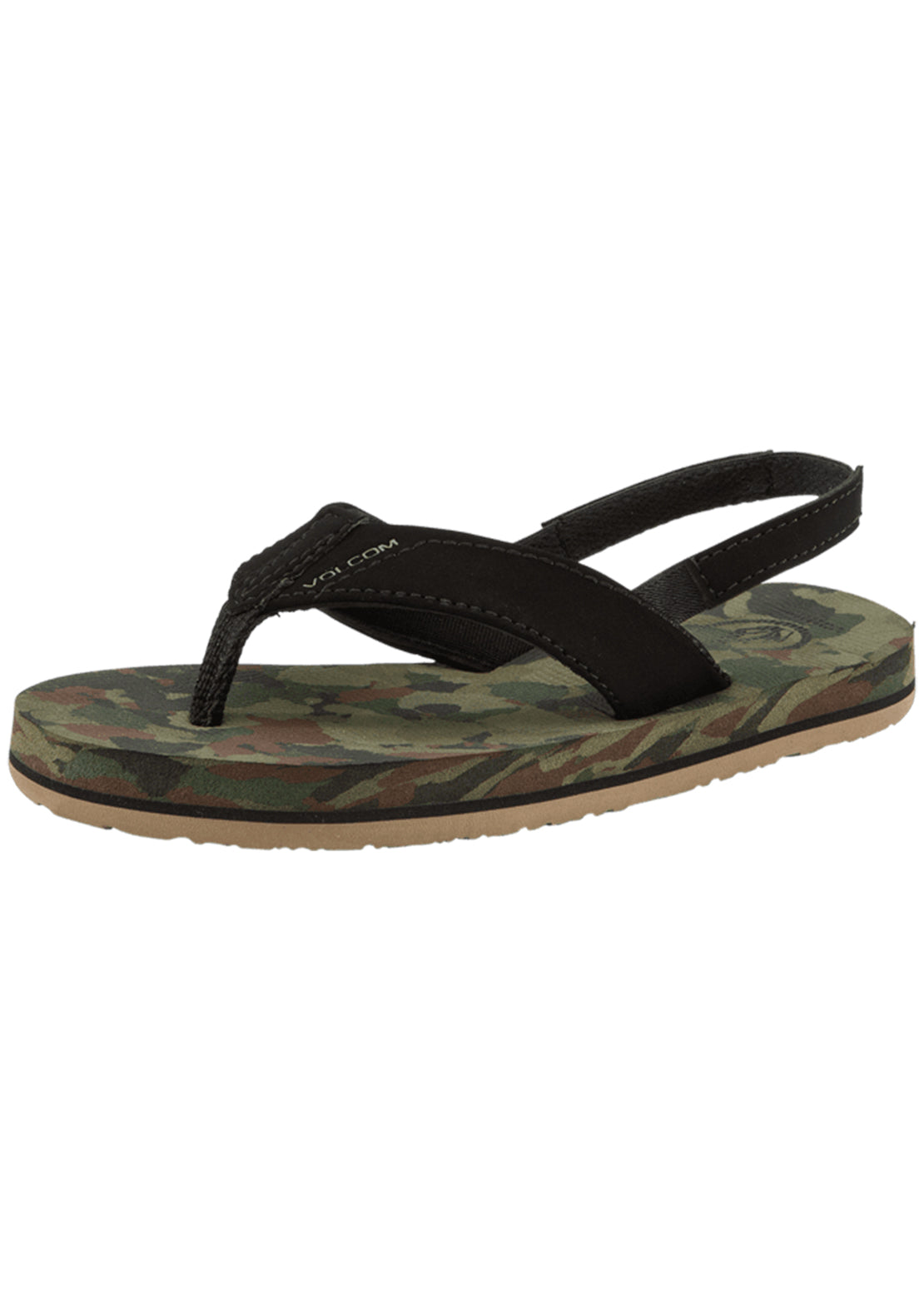 Volcom Junior Victor Little Sandals Dark Camo