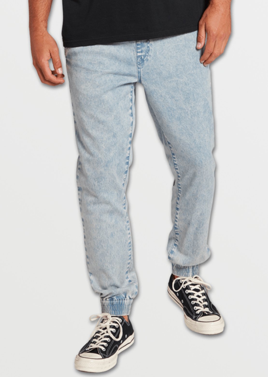 Volcom Men&#39;s Chino Frickin Slim Jogger Pants Cloud Blue