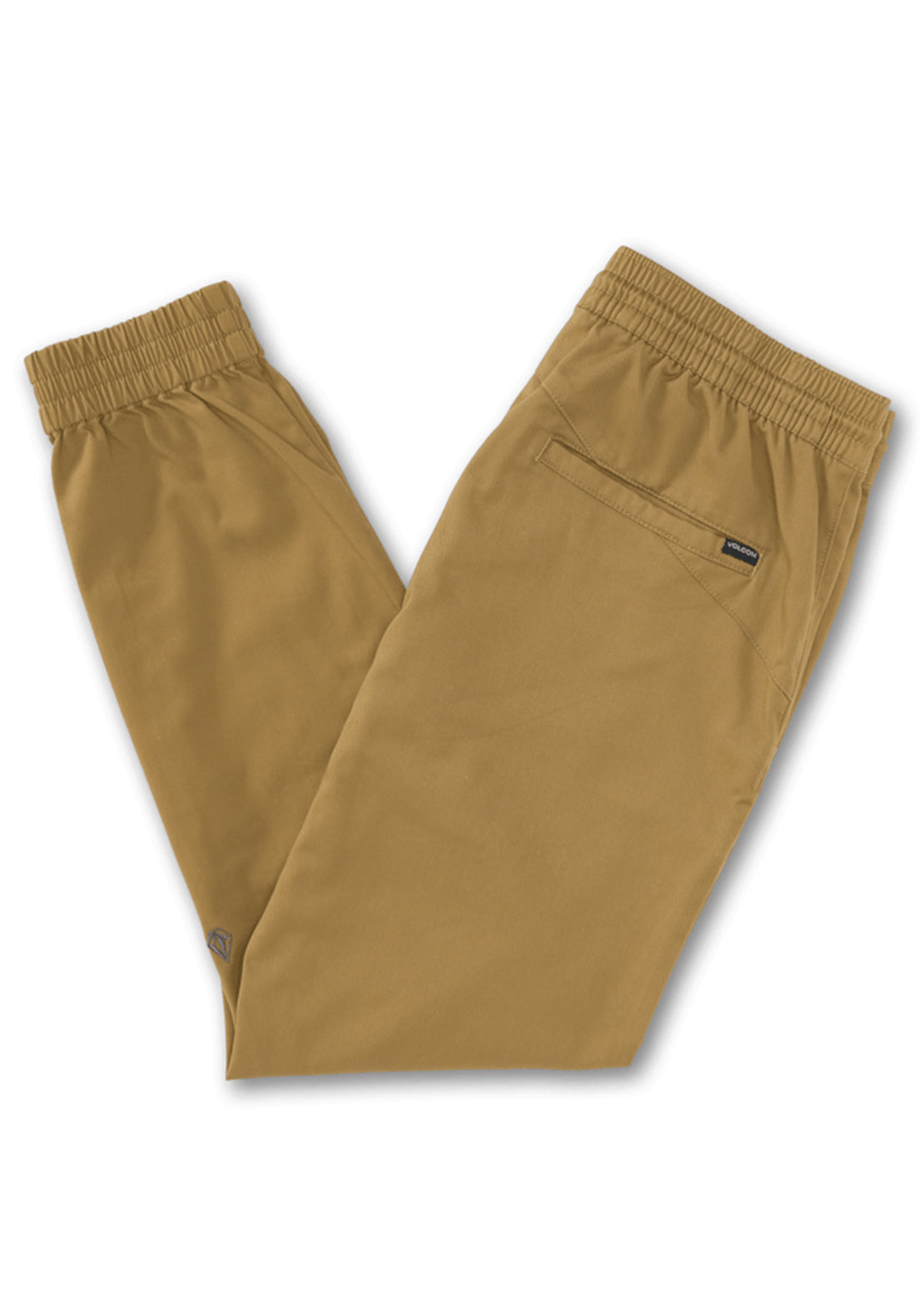 Volcom Men&#39;s Chino Frickin Slim Jogger Pants Dark Khaki