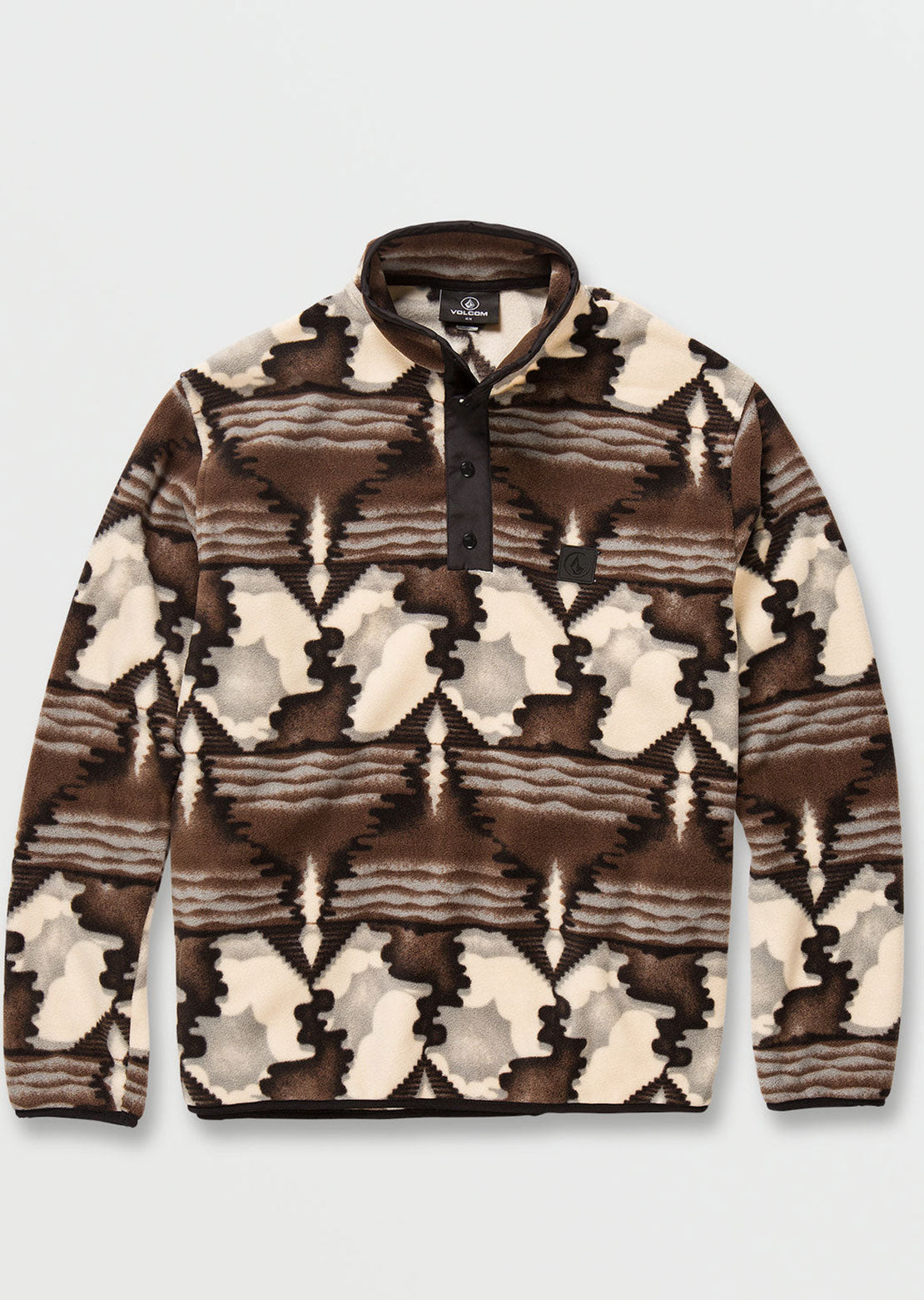 Volcom Men's Error92 Mock Neck Pullover Whitecap Grey