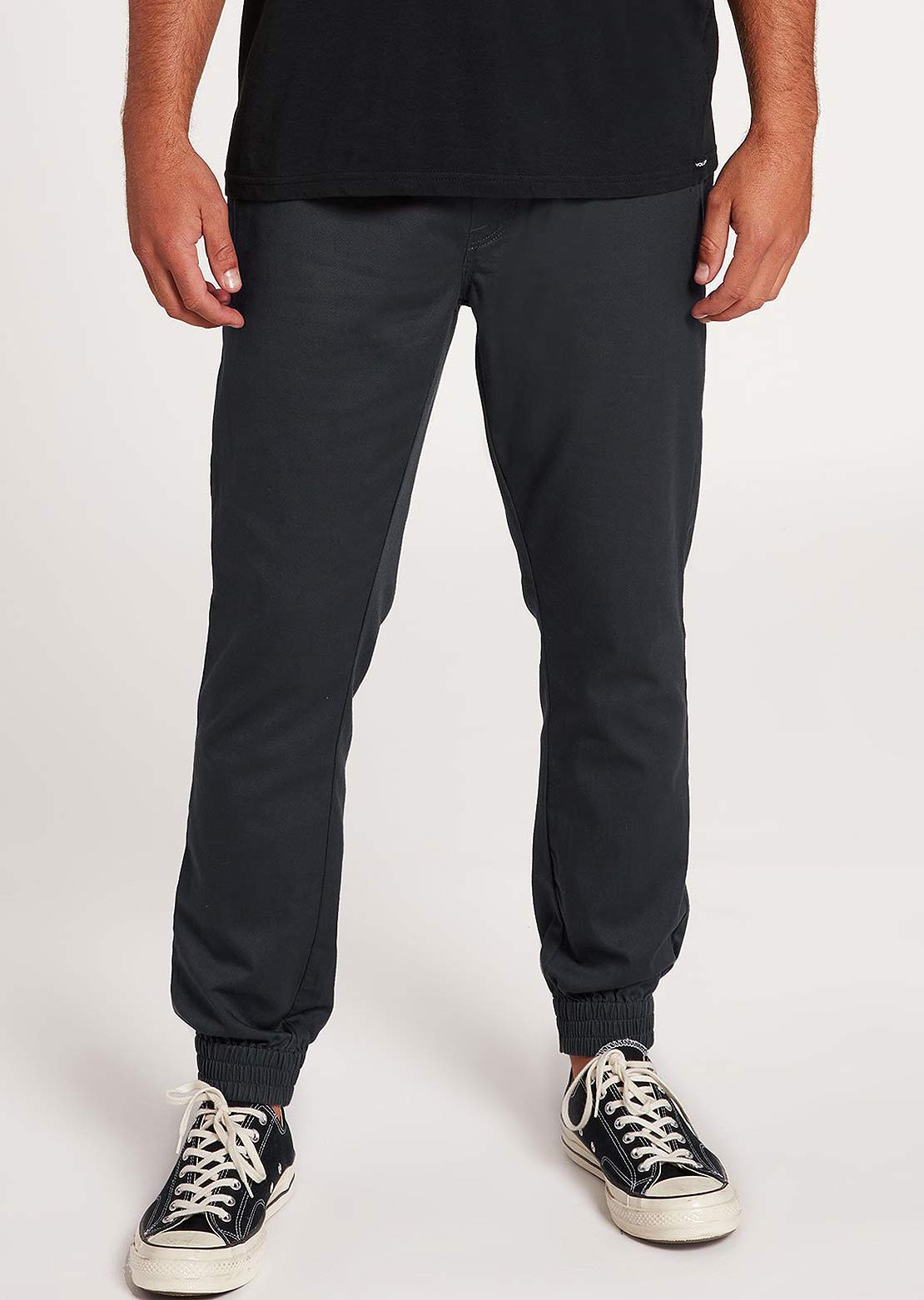 Volcom Men&#39;s Frickin Slim Jogger Pants Charcoal