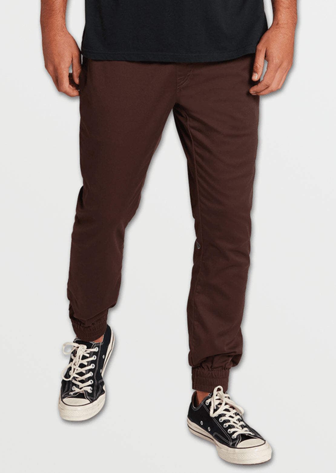 Volcom Men&#39;s Frickin Slim Jogger Pants Plum