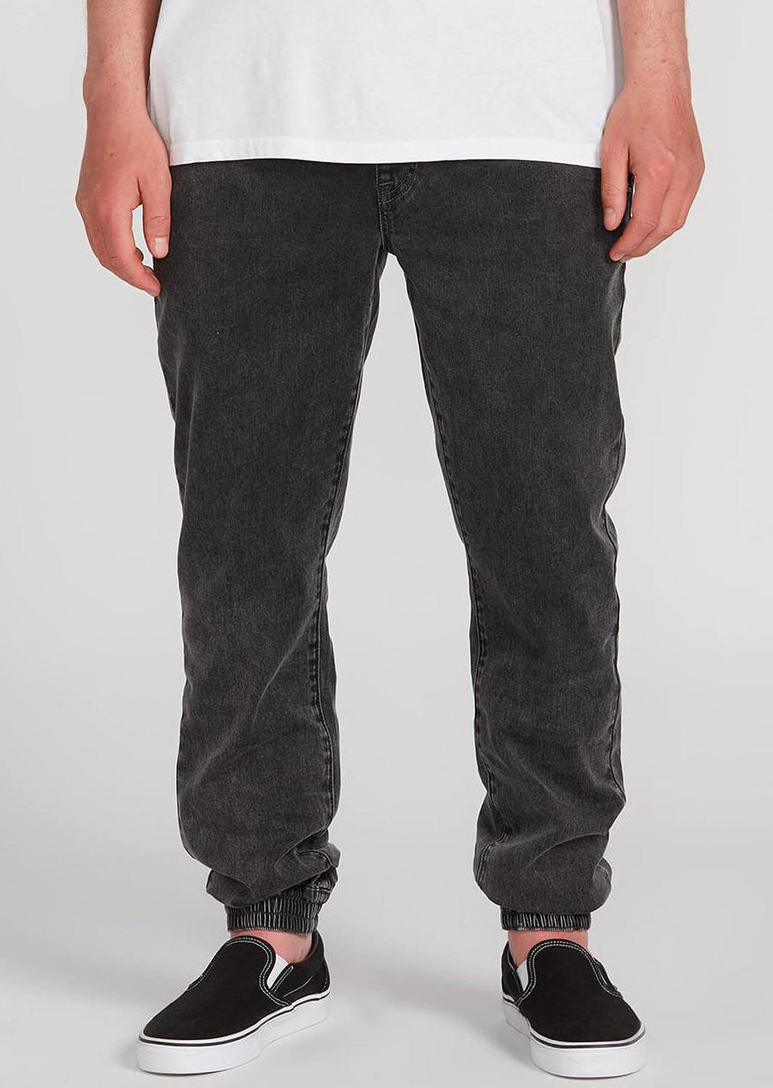Volcom Men&#39;s Chino Frickin Slim Jogger Pants Stealth
