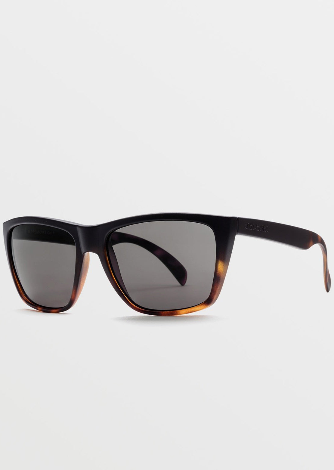 Volcom Men&#39;s Plasm Polarized Sunglasses Matte Darkside/Gray Polarized