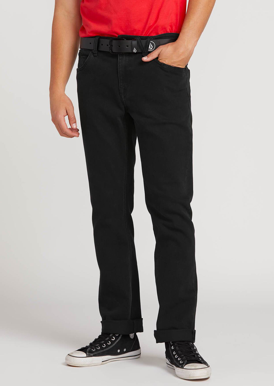 Volcom Men’s Solver Jeans Blackout