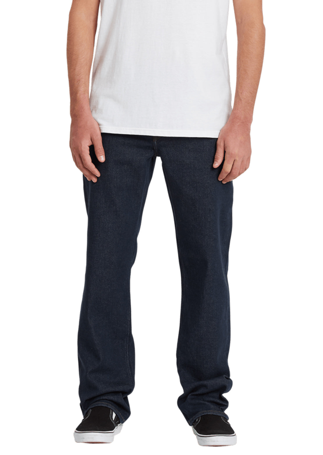 Volcom Men&#39;s Solver Jeans Grey Indigo Rinse