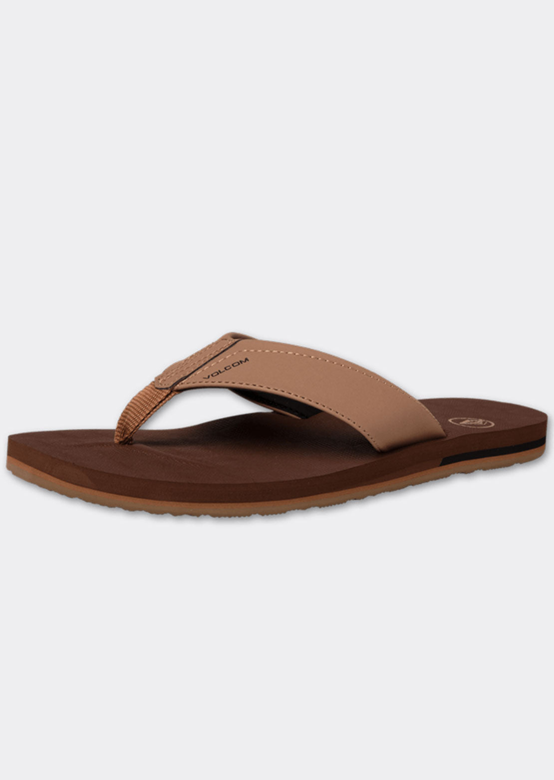 Volcom Men&#39;s Victor Sandals Brown Khaki