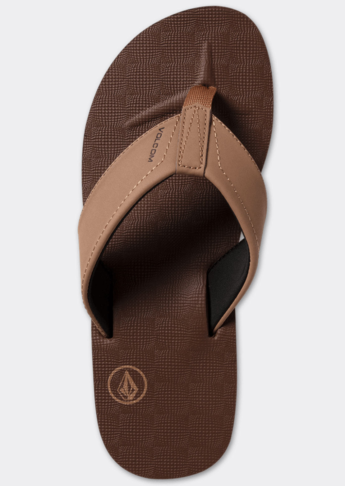 Volcom Men&#39;s Victor Sandals Brown Khaki