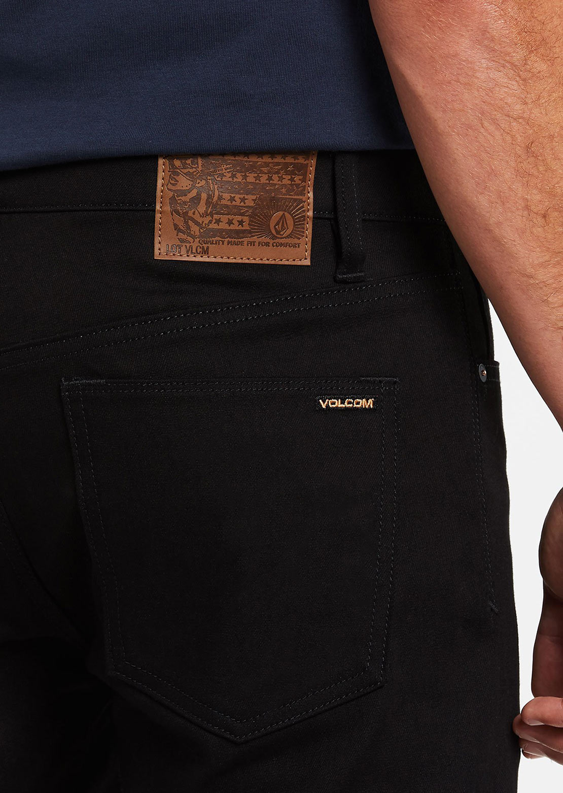 Volcom Men&#39;s Vorta Jeans Black On Black