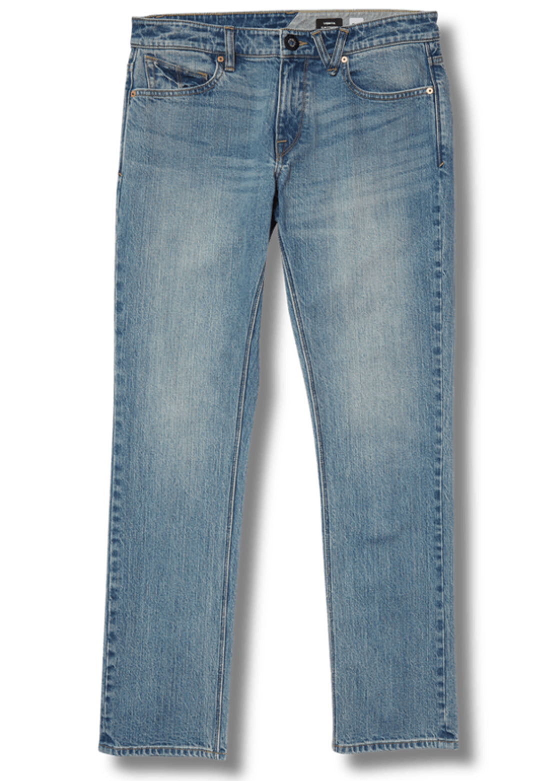 Volcom Men&#39;s Vorta Denim Jeans Vintage Marboled Indigo