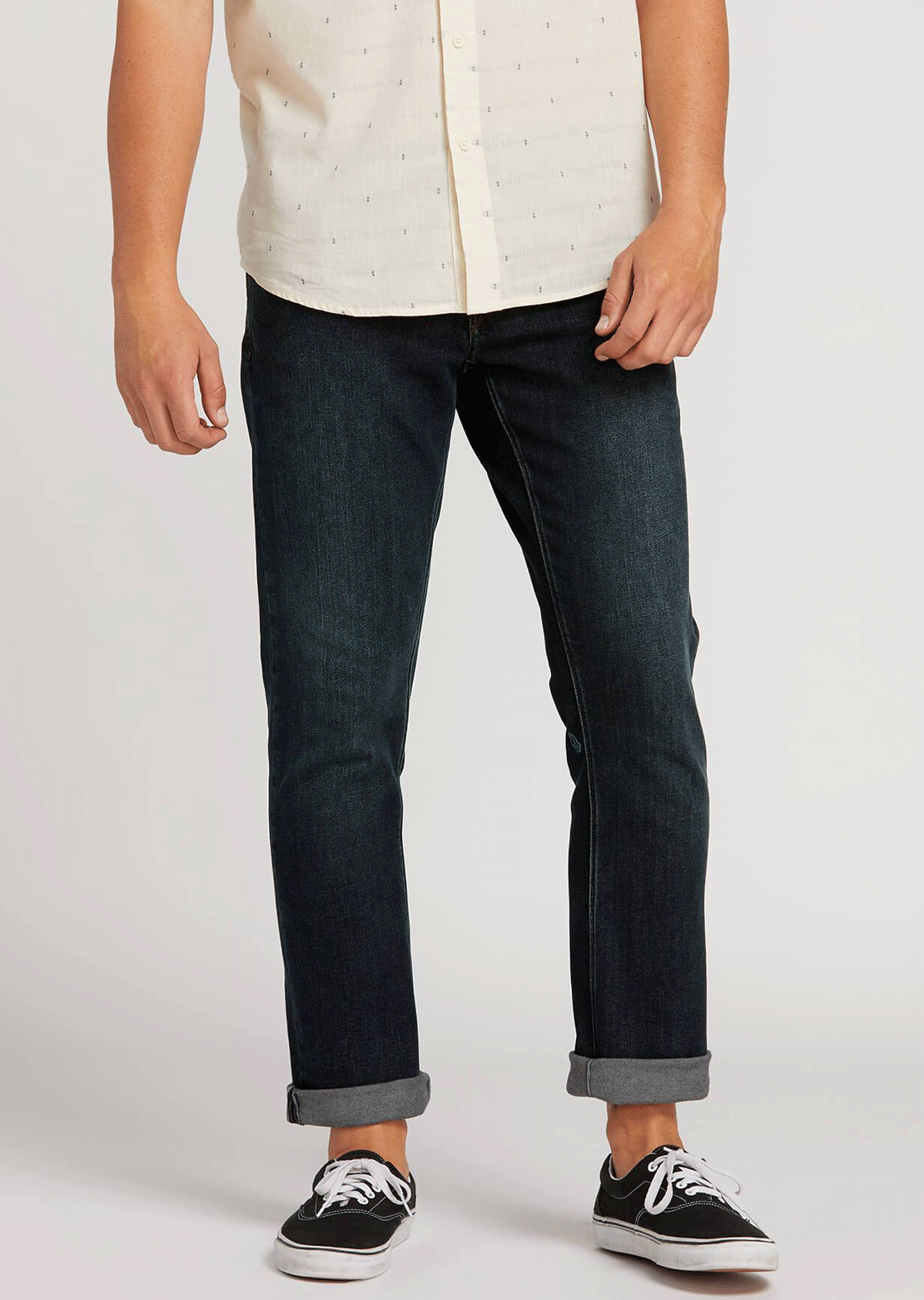 Volcom Men’s Vorta Jeans Vintage Blue