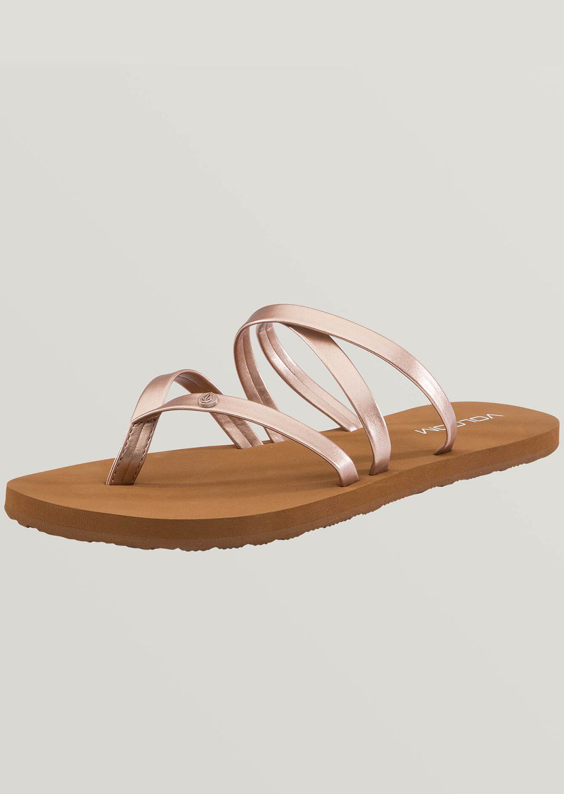 Volcom Women&#39;s Easy Breezy II Sandals Rose Gold
